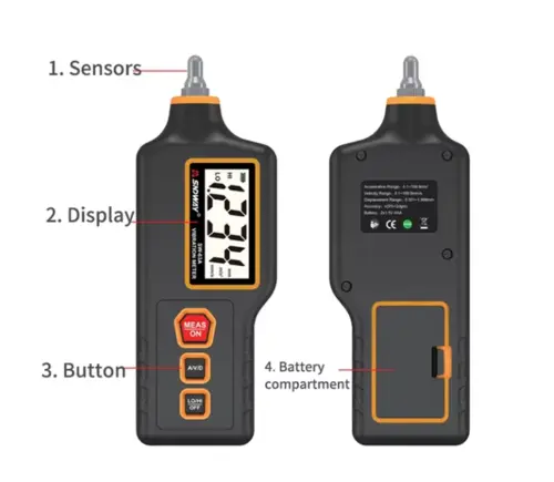 Alat Ukur Getaran Vibration Meter Digital SW-63A 1